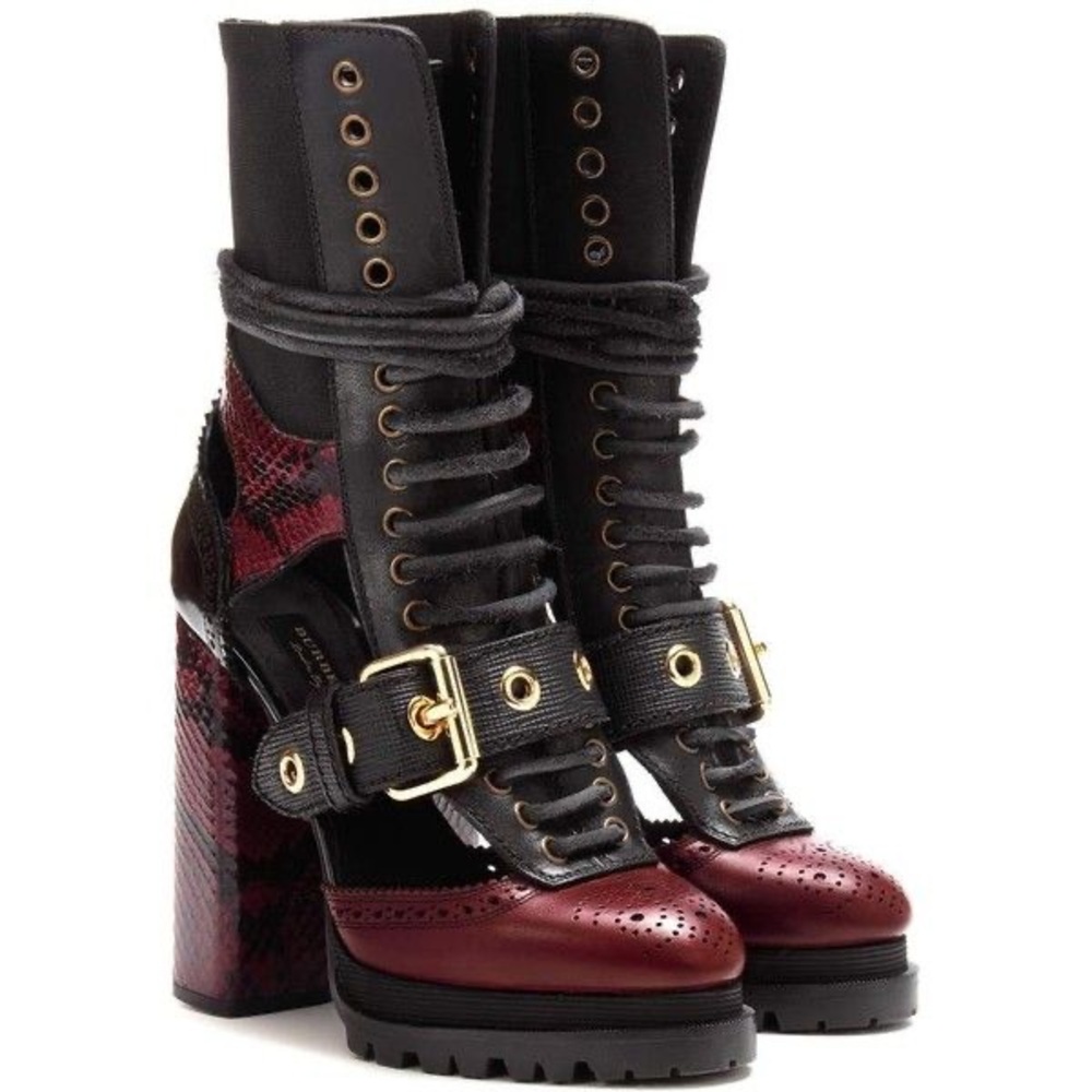 Burberry Westmarch Cutout Ankle Boots